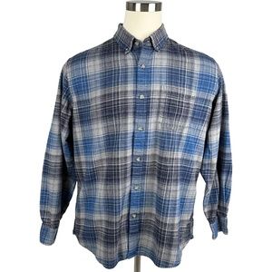 Eddie Bauer Heavy Flannel Shirt (L)